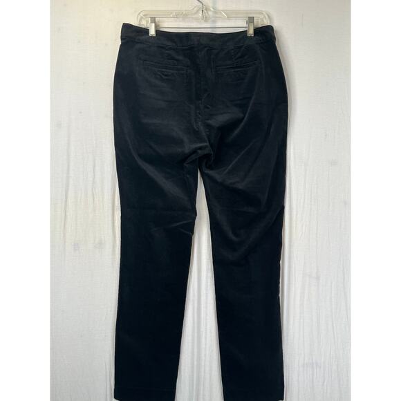 J. Jill black velour pants with side zipper, size 10 - Picture 4 of 10